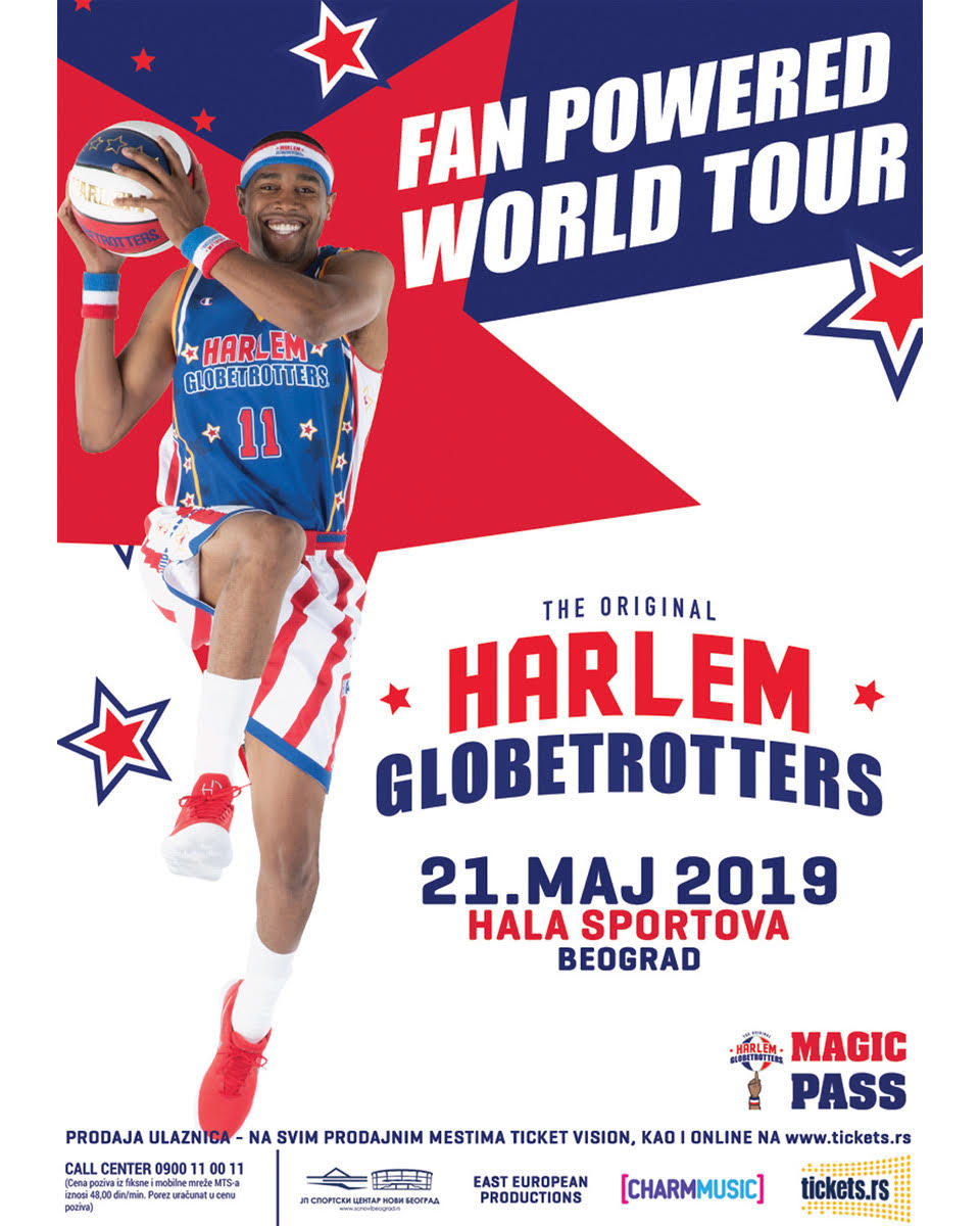 Košarkaški spektakl uz Harlem Globetrotters u Beogradu 21. maja